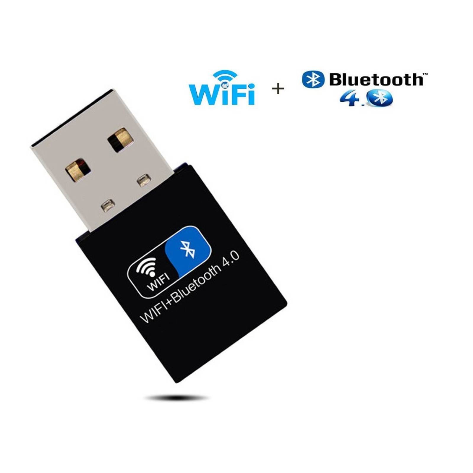 Adaptador iFun4U USB WiFi Bluetooth para Laptop PC -Negro