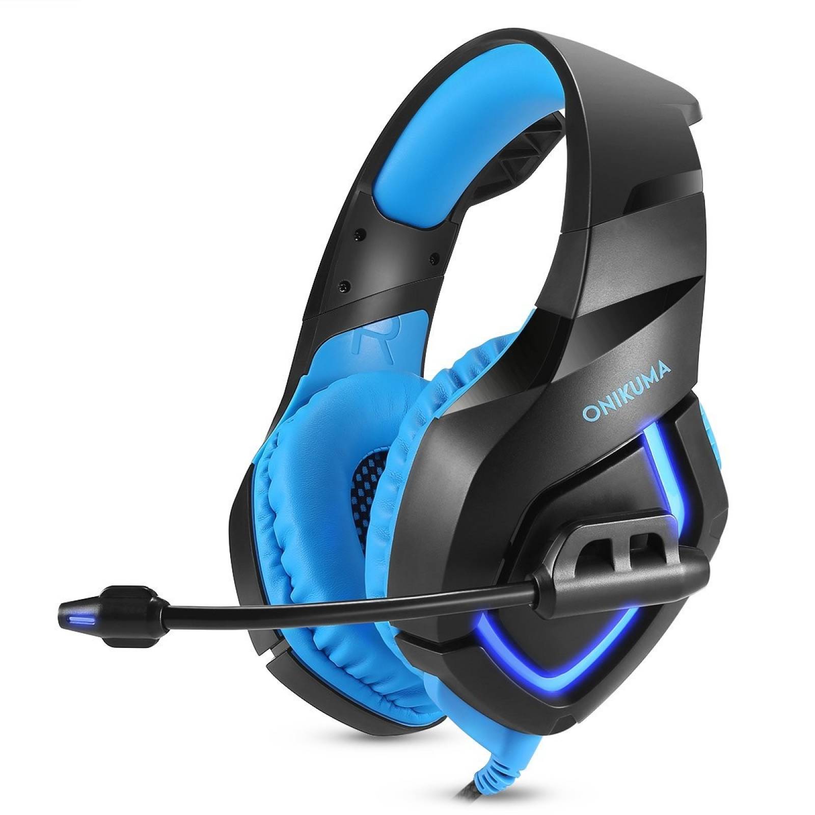 Audífonos Gamer YSSHUI omnidireccional con micrófono -azul