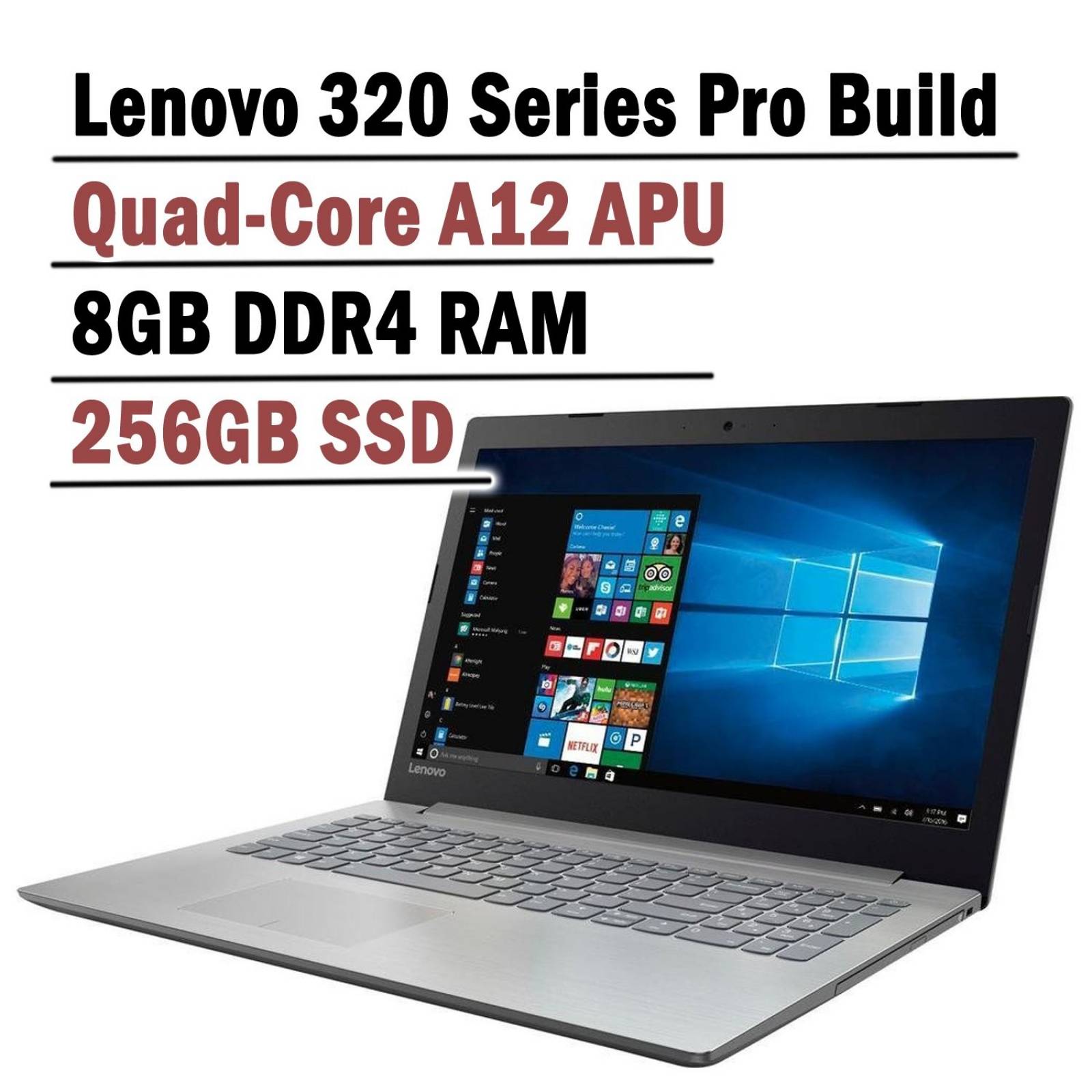 9720p Quad Core A12 Laptop Lenovo 320 Pro AMD Quad Core A12-9720P