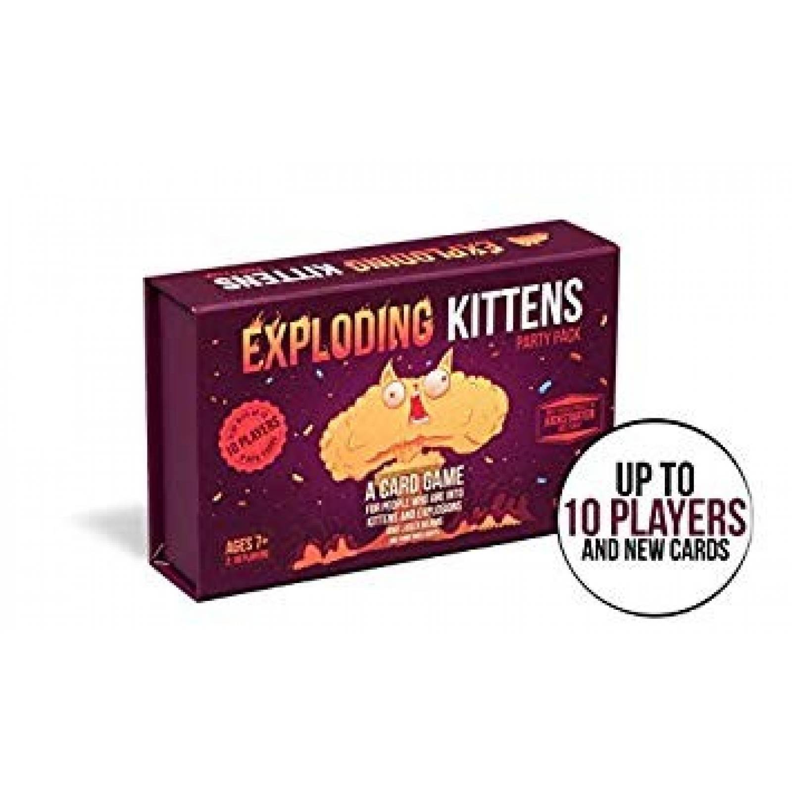 Juegos de cartas Exploding Kittens hasta 10 jugadores