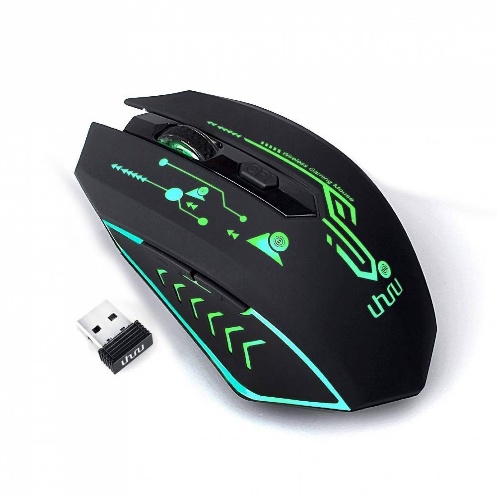 Mouse Gamer UHURU WM-02Z Inalámbrico 4800 DPI 6 Botones