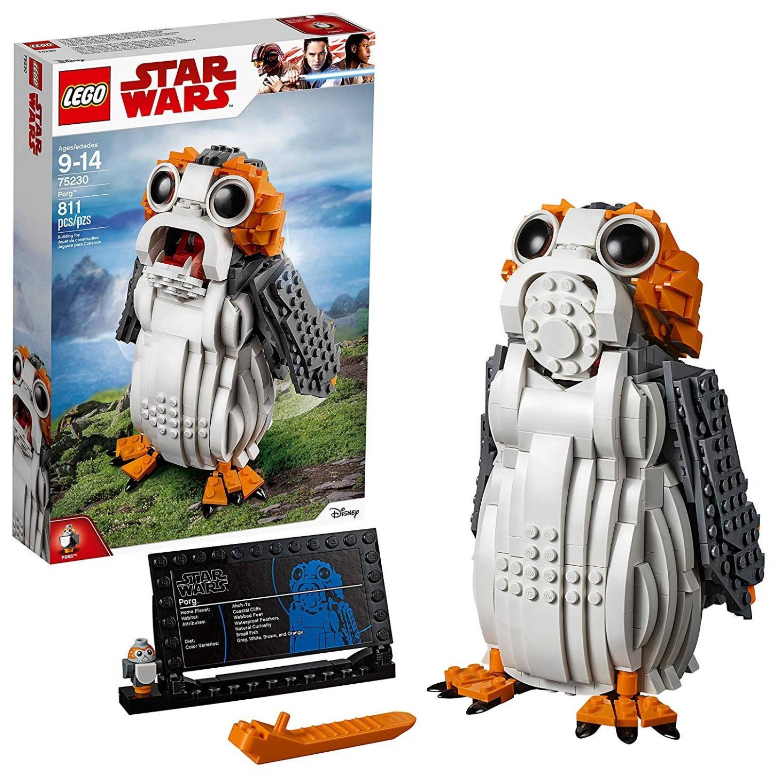 Juguete para construir LEGO 6250935 StarWars Porg 811 piezas