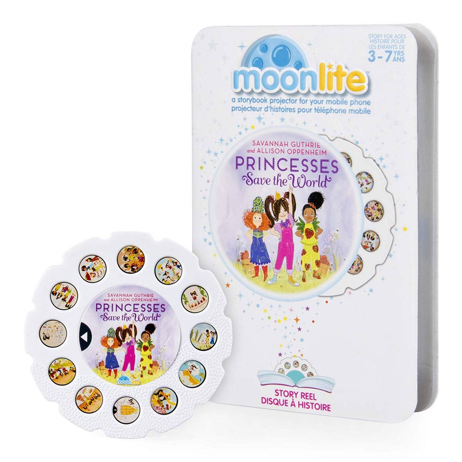 Cuento para proyector Moonlite Princess safe the world 1 año