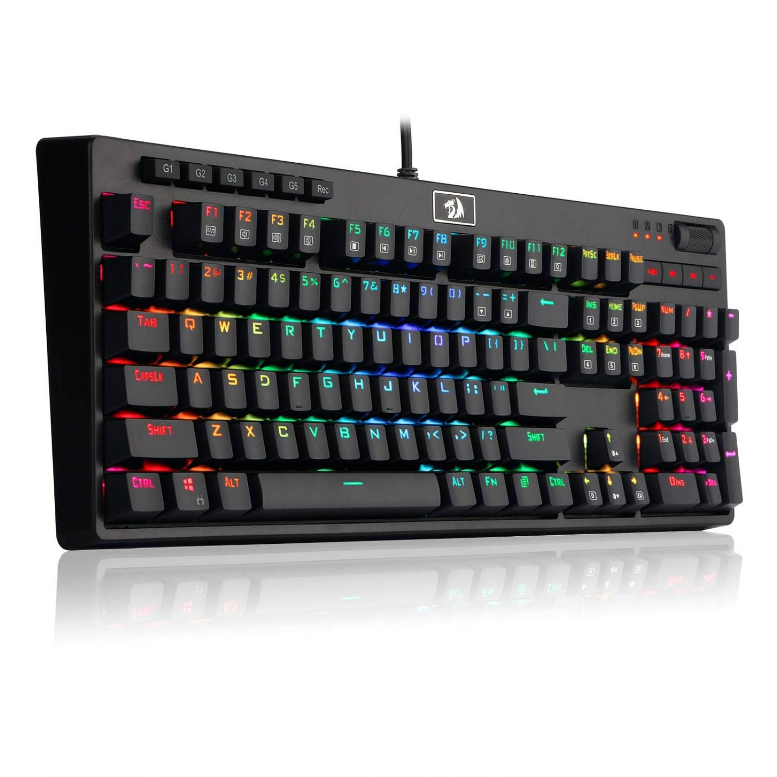 Teclado gamer Redragon K579-RGB 104 teclas macro switch azul