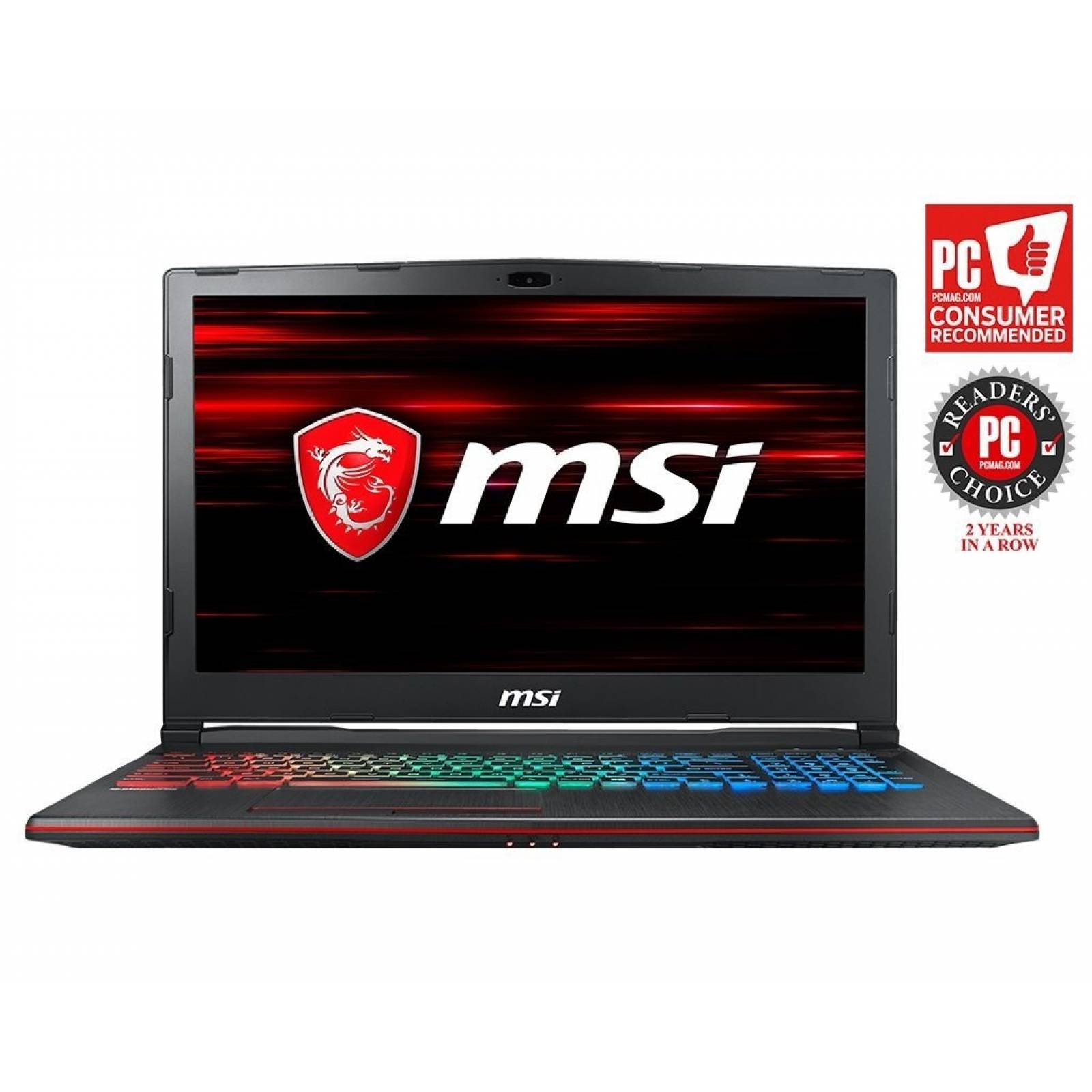 Laptop Gamer MSI GP63 Leopard-602 Corei7 8GB 1TB HDD GTX1060
