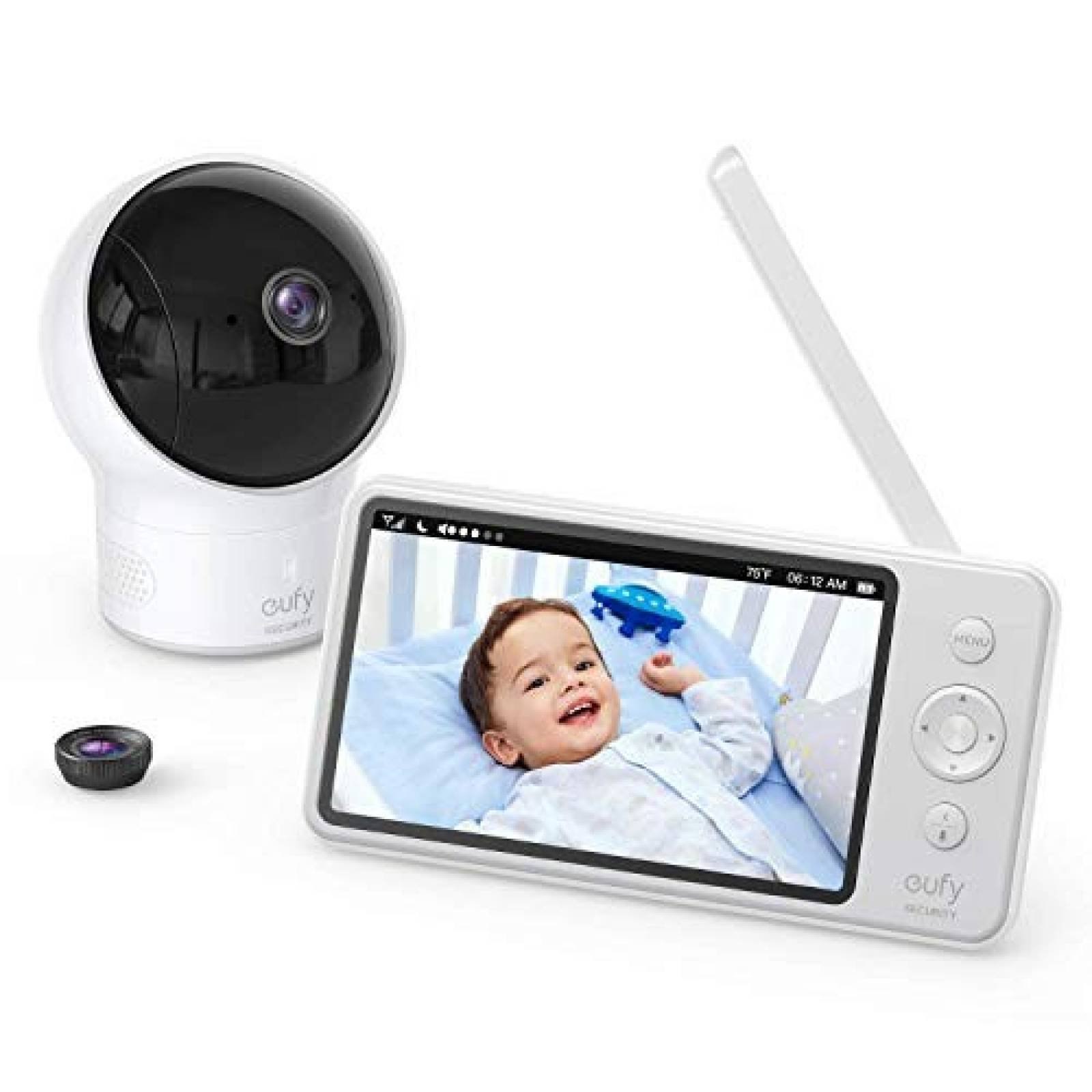 Monitor para bebé eufy pantalla LCD 5" vision nocturna