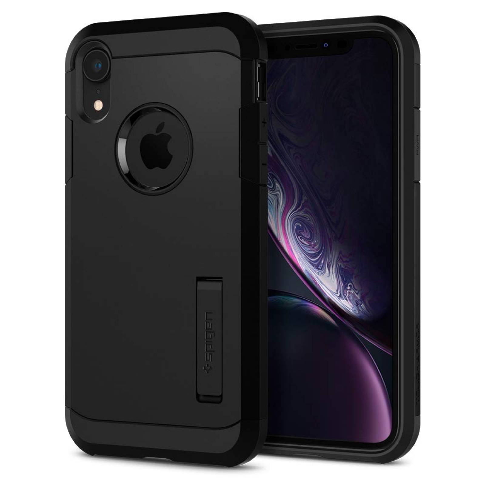 Funda Spigen uso rudo compatible con Apple iPhone XR -negro