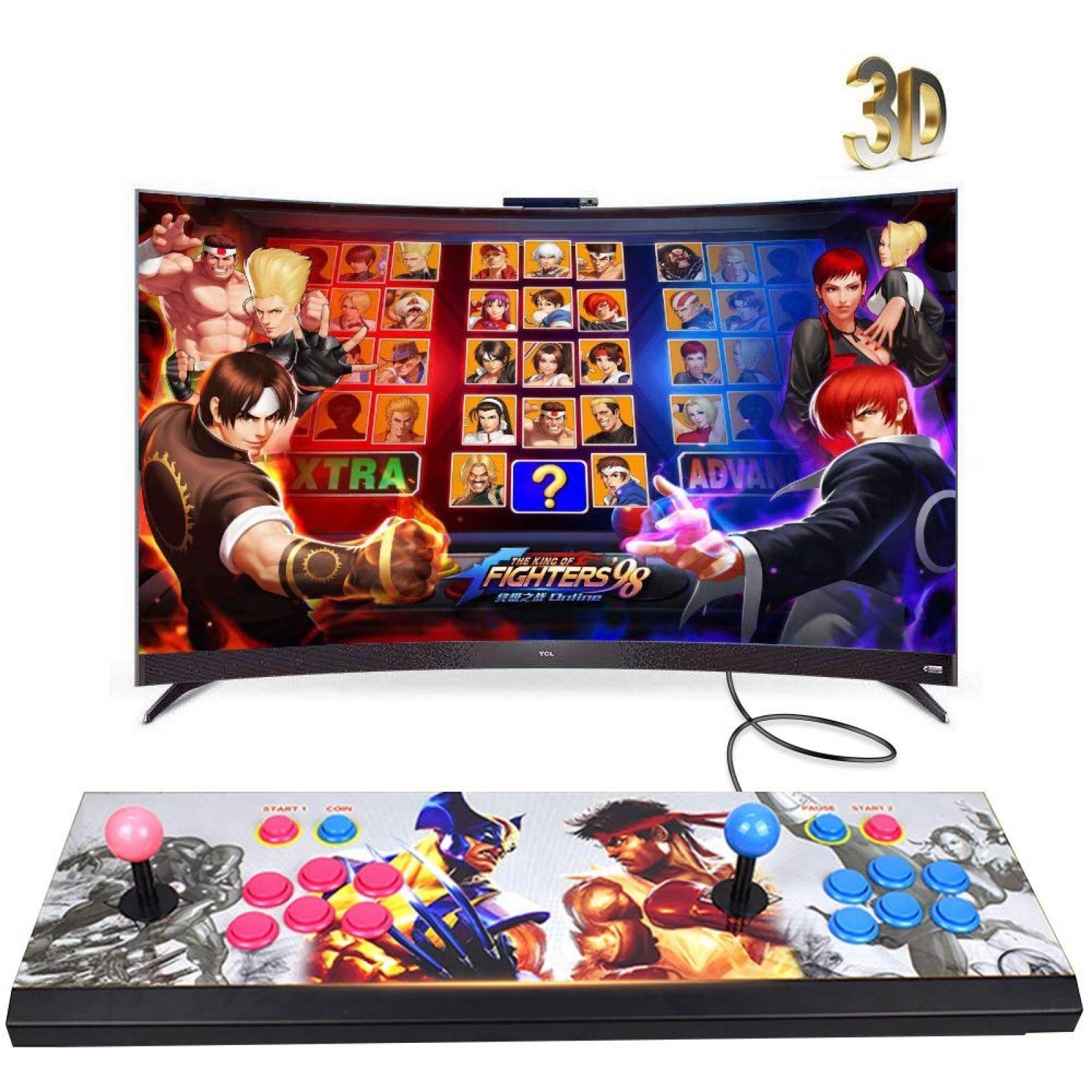 Consola XFUNY 2020 juegos 3D y 2D para tv laptop pc
