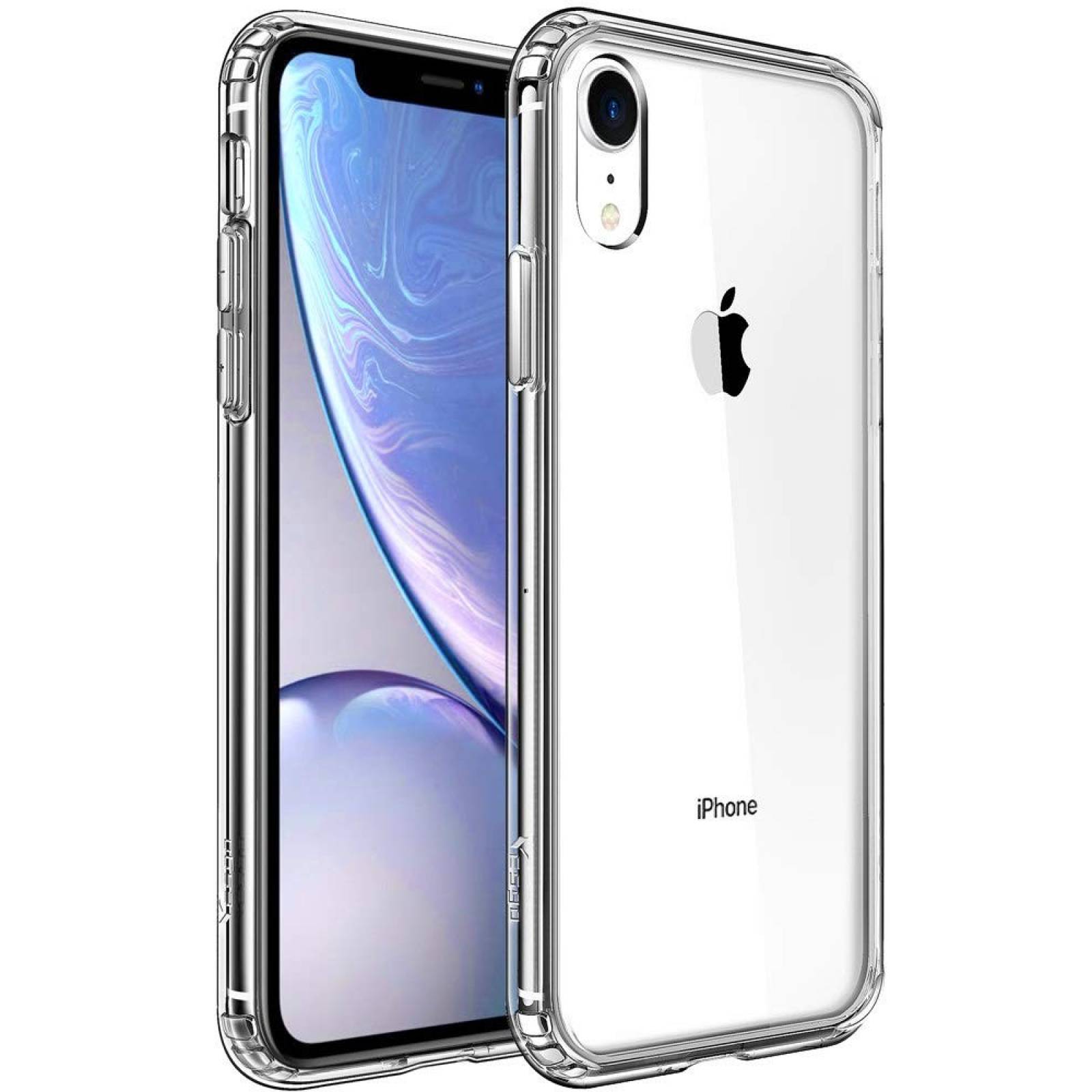 Funda Mkeke compatible con Apple iPhone XR -transparente