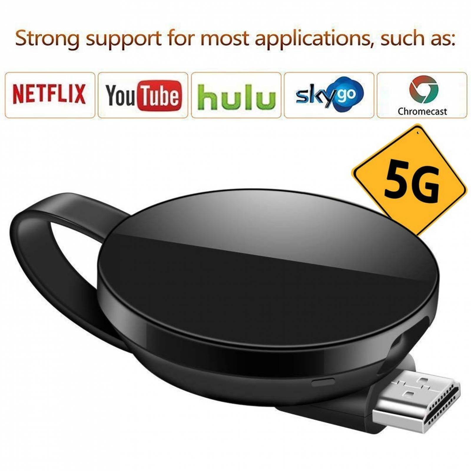 Adaptador Inalámbrico LONOSUN 1080p HDMI Chromecast Miracast