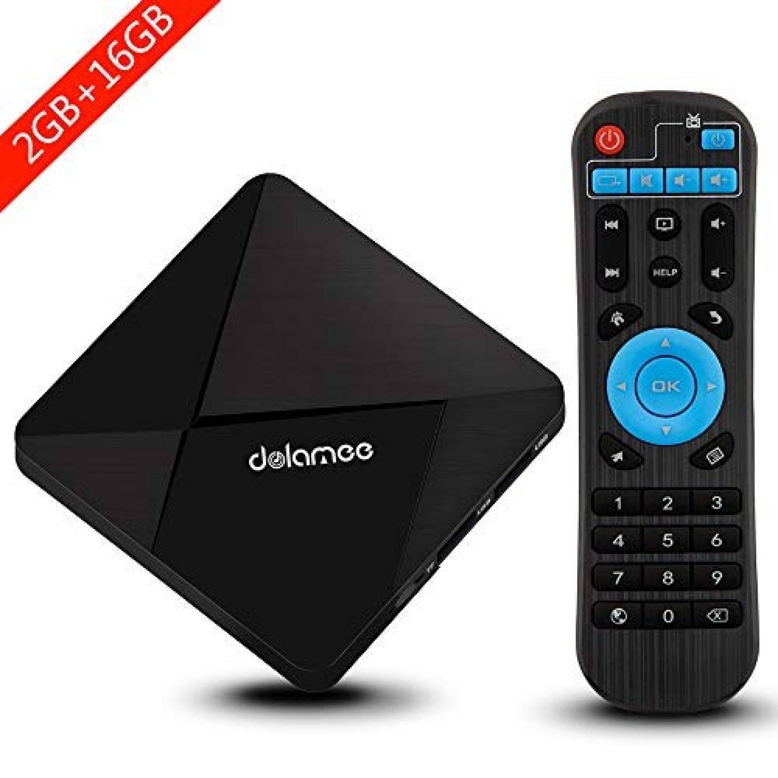Android TV Box DOLAMEE S905 7.1 2GB 16GB Bluetooth -Negro