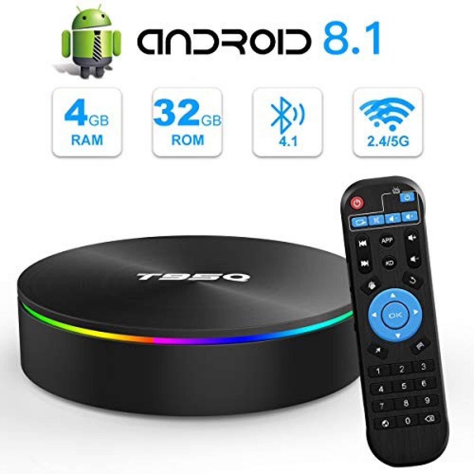 Reproductor Multimedia en Streaming YAGALA T95Q Android 8.1