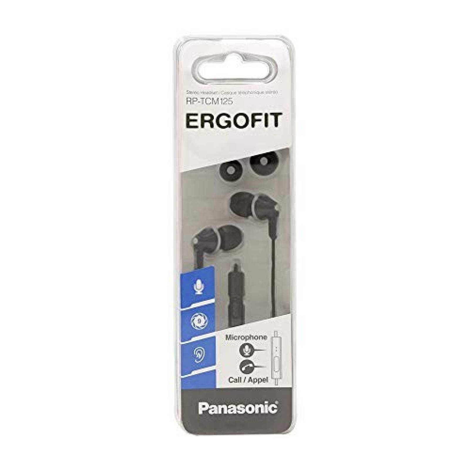Audífonos Panasonic ErgoFit micrófono control llamadas -Neg