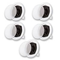 Kit De 5 Bocinas De Techo Acoustic Audio R191 2 Vías