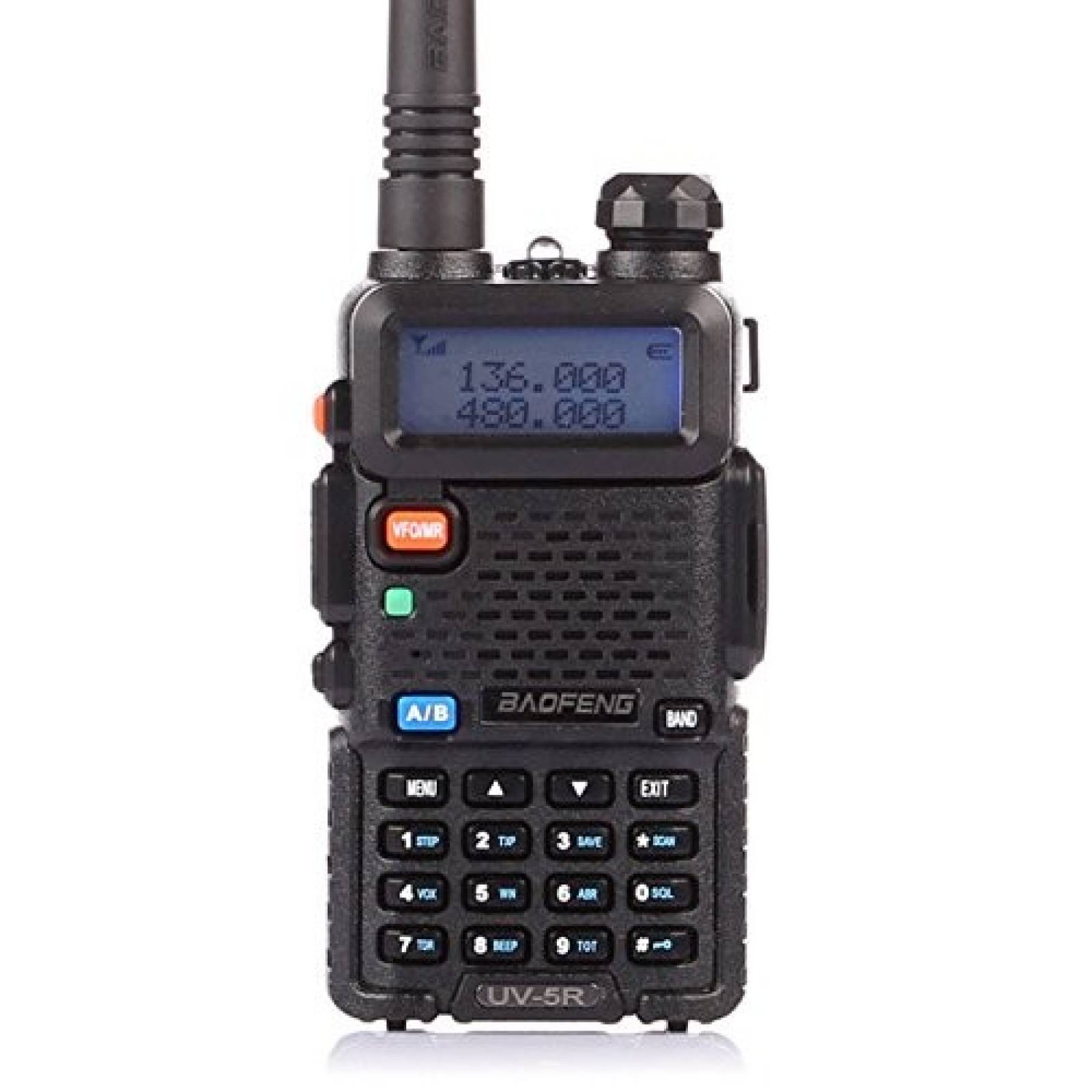Radio de dos vías BaoFeng UV-5R banda dual 65-108 MHz -Negro