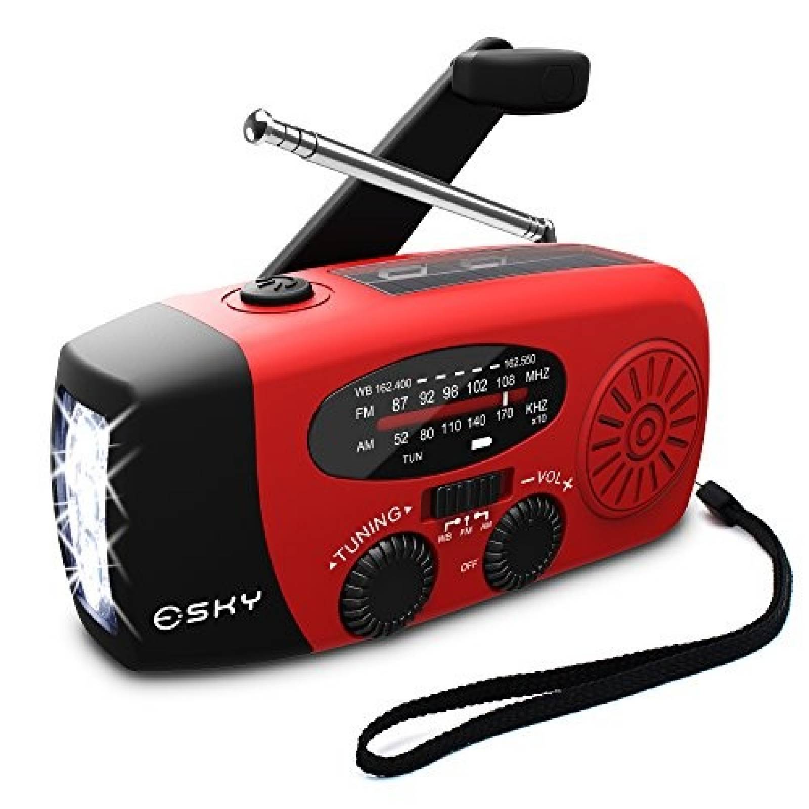 Lampara de Emergencia Esky 1000mAh Radio AM FM Cargador