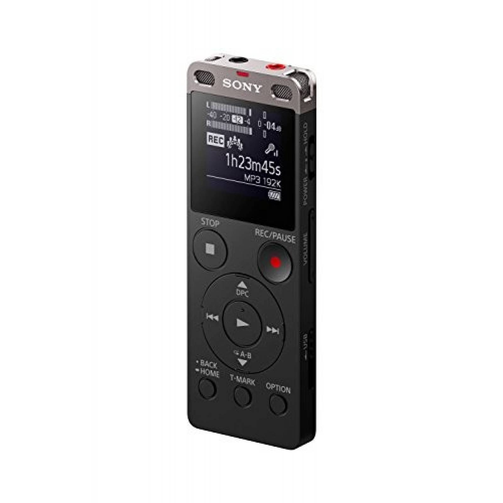 Grabadora de voz Sony ICDUX560BLK ranura microSD -Negro
