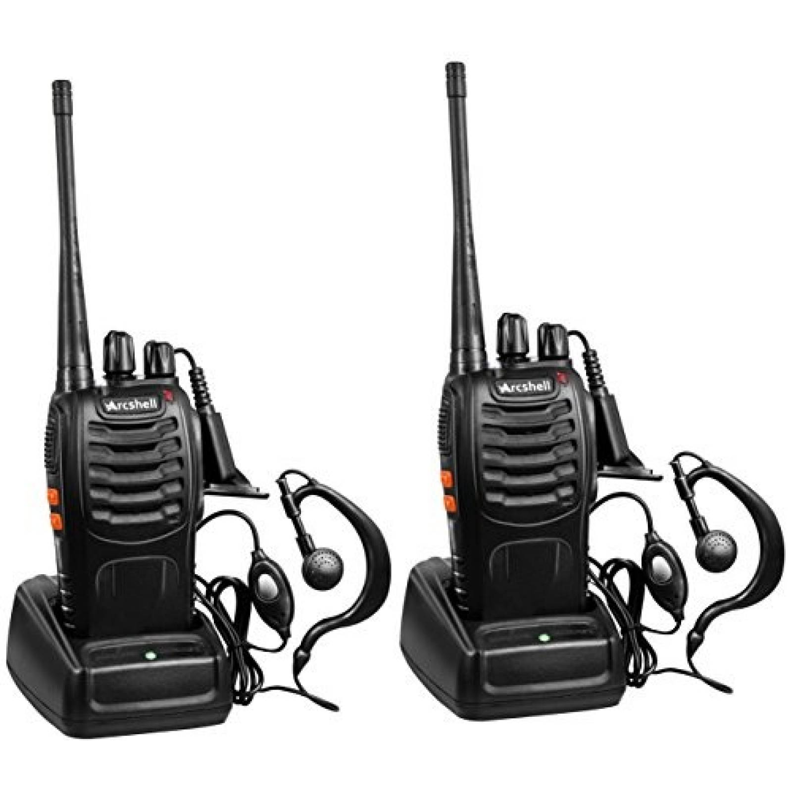 Kit 2 Radios de dos vías Arcshell UHF 400-470Mhz Auricular
