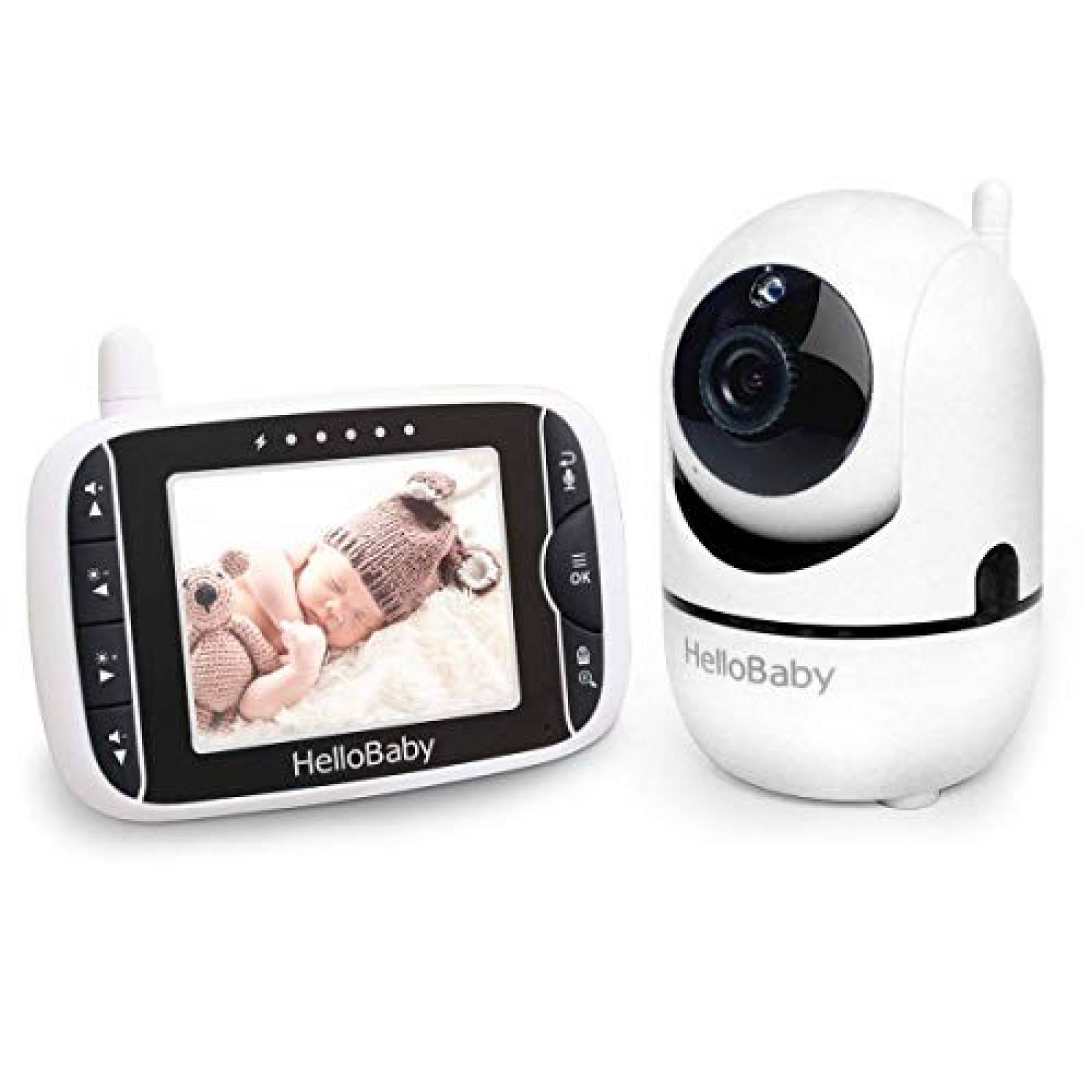 Monitor de bebé Hello Baby-US 3.2'' LCD infrarrojo -Negro