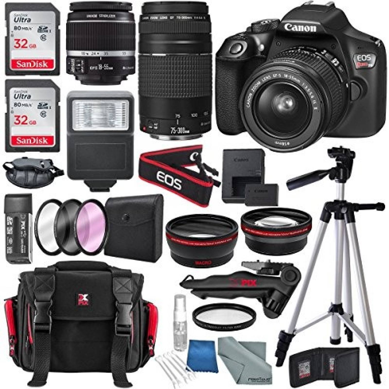 Cámara DSLR Canon EOS Rebel T6 Kit accesorios de lujo