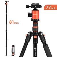 Tripode Geekoto Para Cámara Dslr 77'' Aluminio Compacto