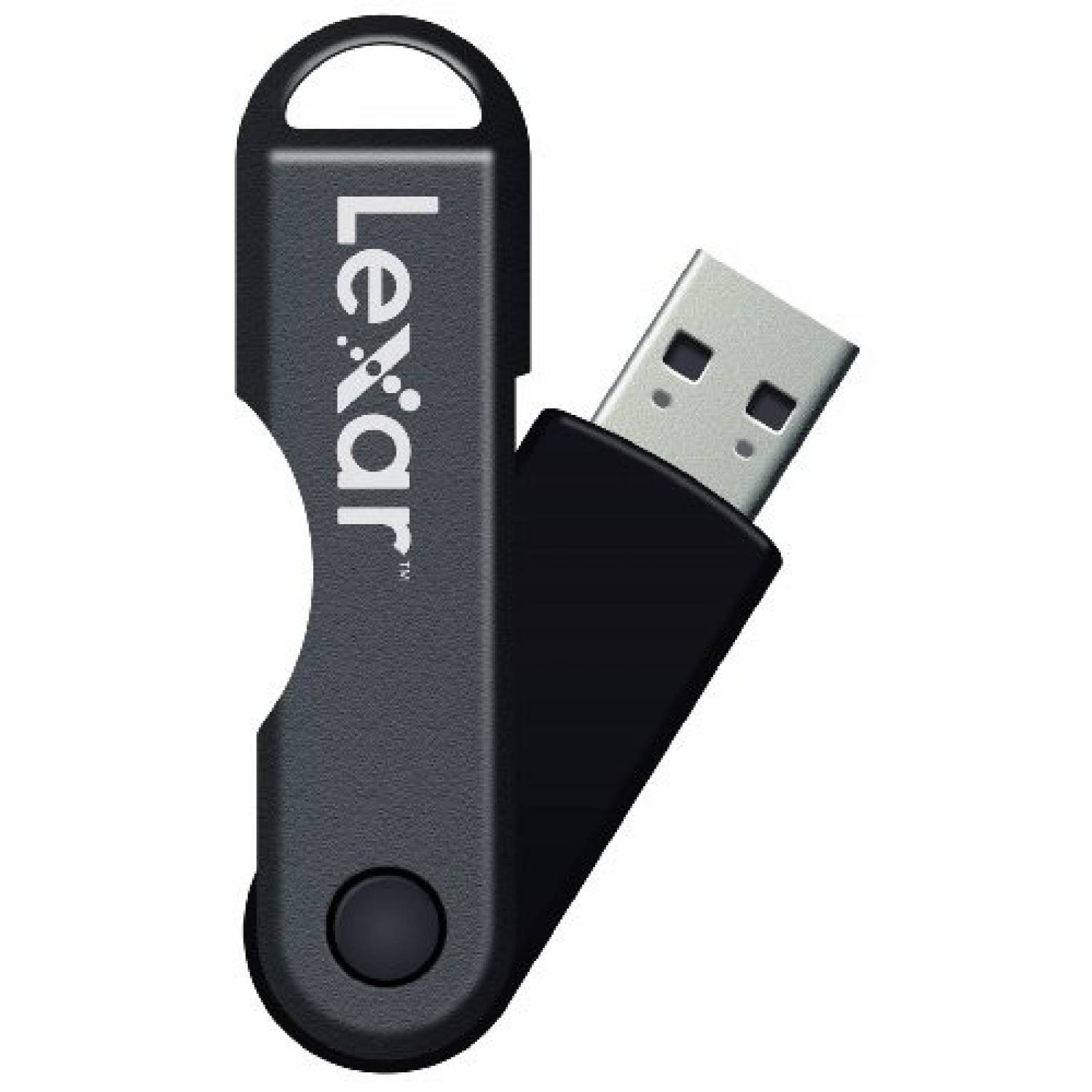 Memoria USB Lexar 64 GB carcasa giratoria -Negro