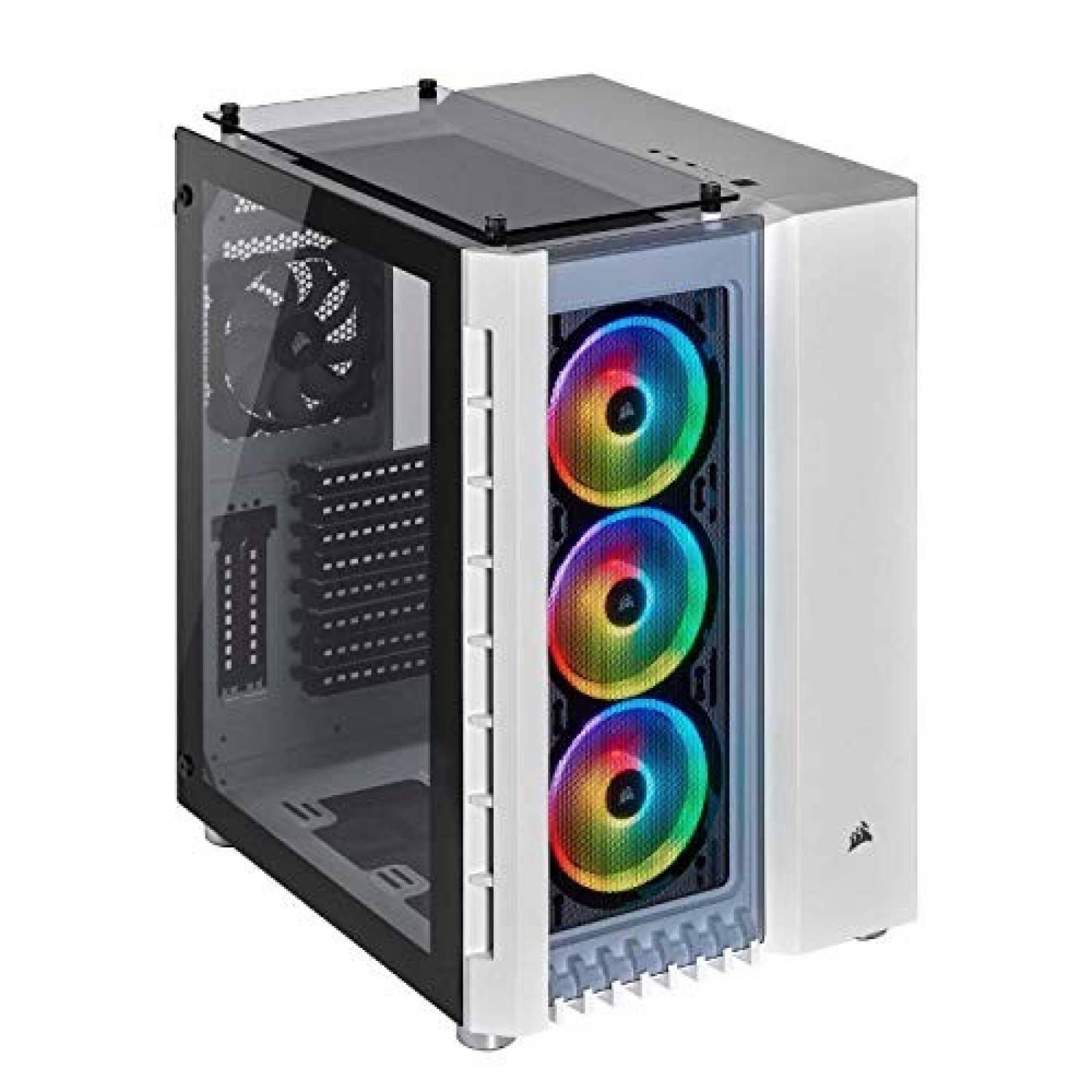 Gabinete Corsair 680X ATX RGB cristal templado -Blanco