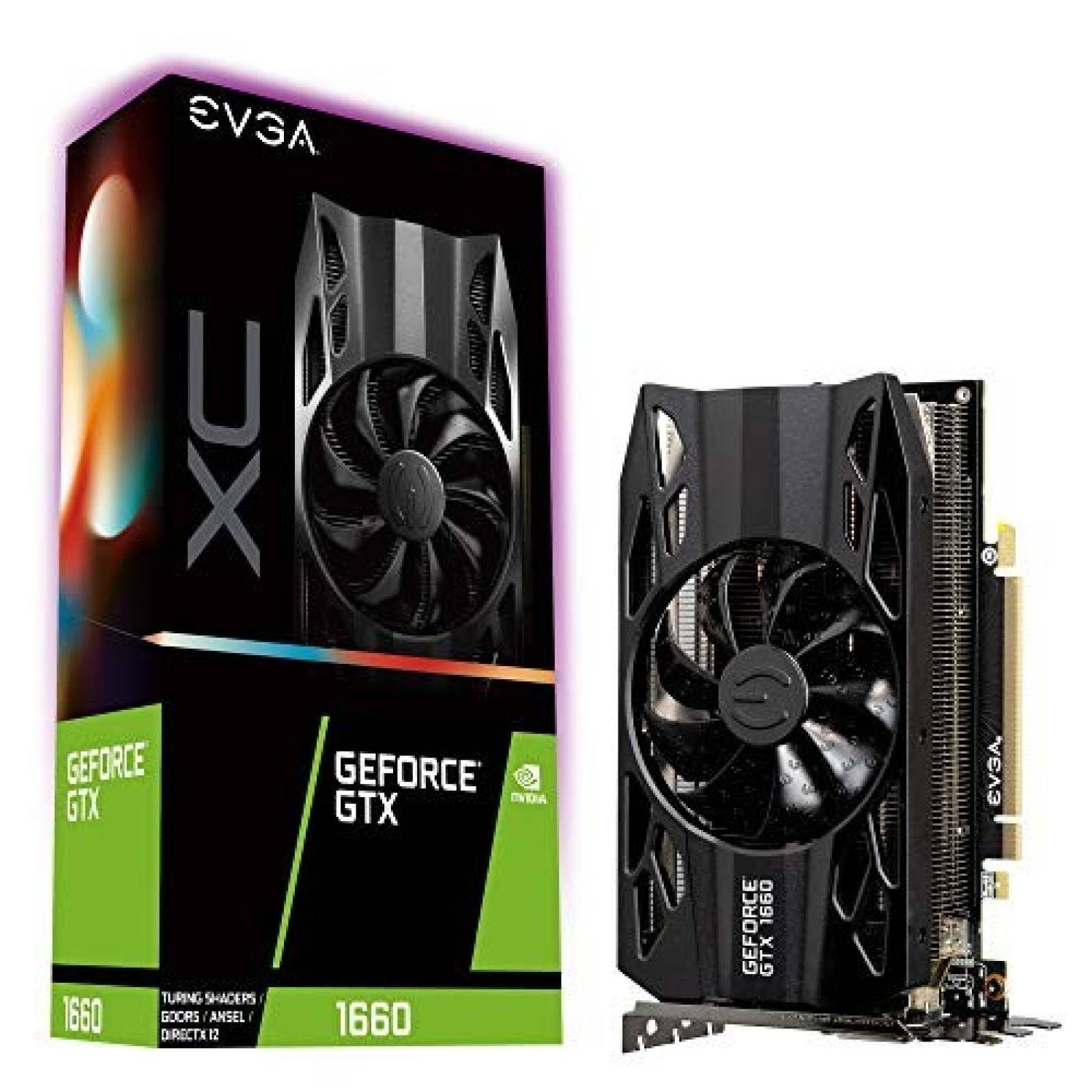 Tarjeta gráfica EVGA GeForce GTX 1660 XC Gaming 6GB GDDR5