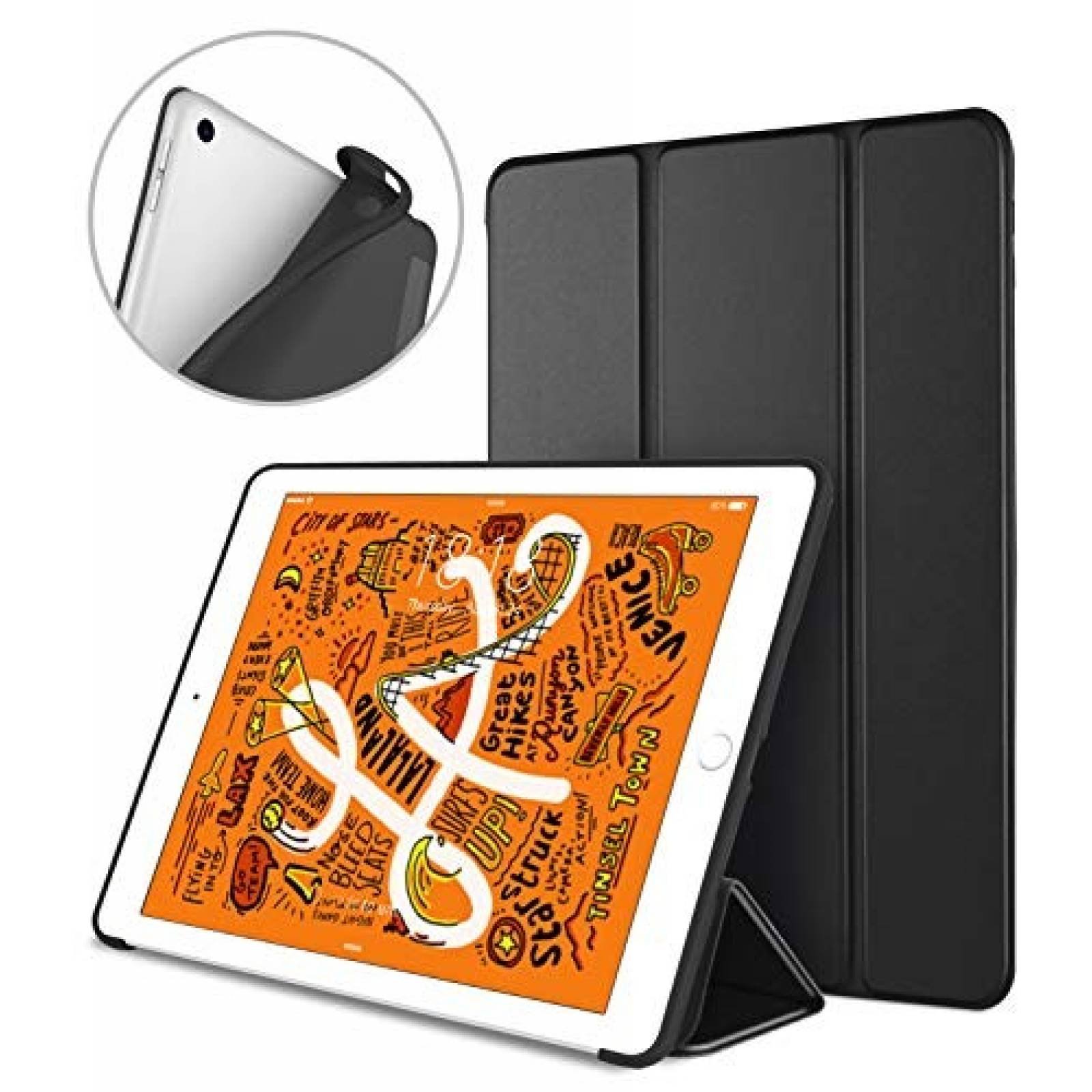 Funda DTTO para iPad Mini 5th Gen con Autobloqueo -Negro