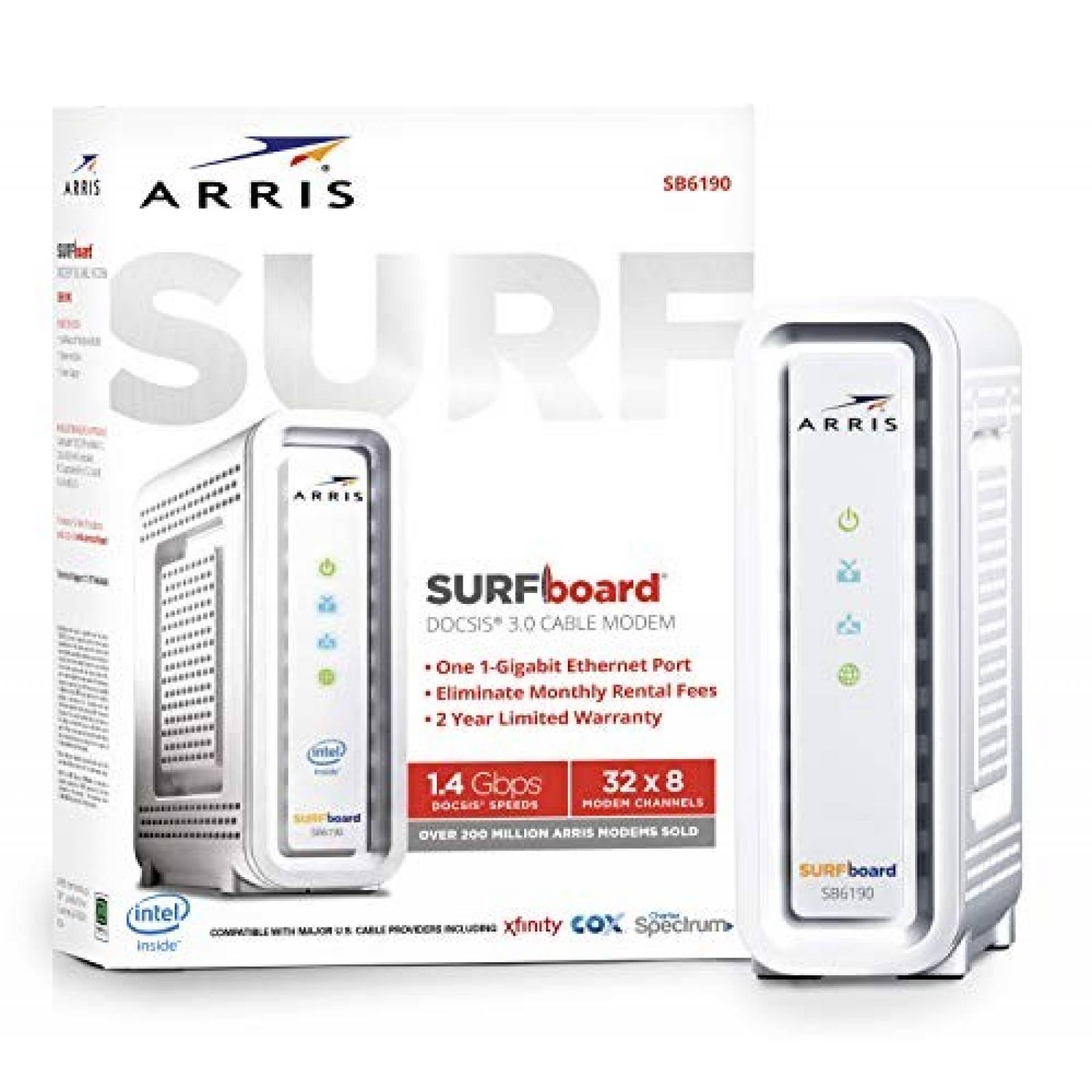 Módems ARRIS Surfboard DOCSIS 3.0 32x8 Blanco