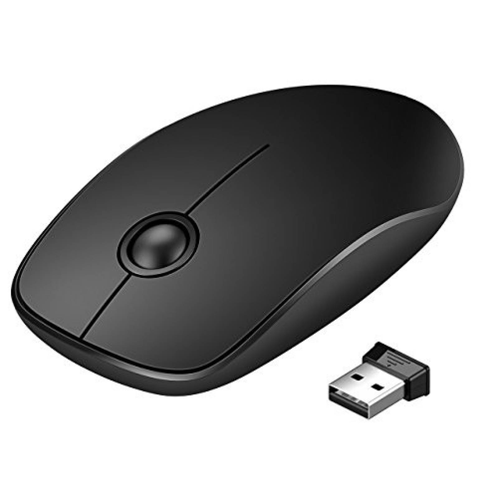 Mouse VicTsing inalámbrico receptor USB 1600 DPI -Negro