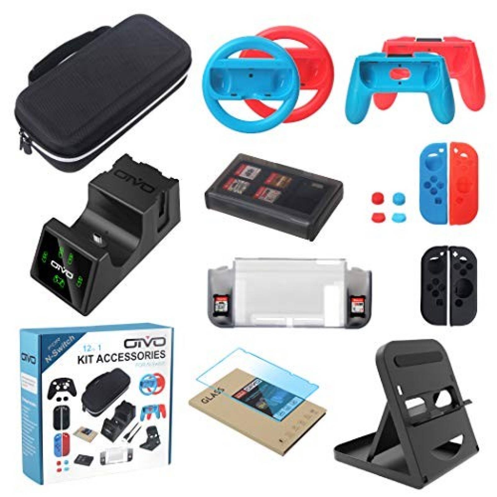 Kit de accesorios OIVO para Nintendo Switch 12 en 1