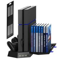 Soporte Kootek Para Ps4 Cargador Y Enfriador -Negro