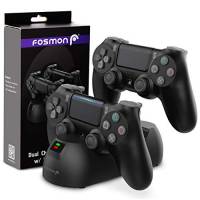 Base Cargador Fosmon Para Control Ps4 Carga Rapida -Negro