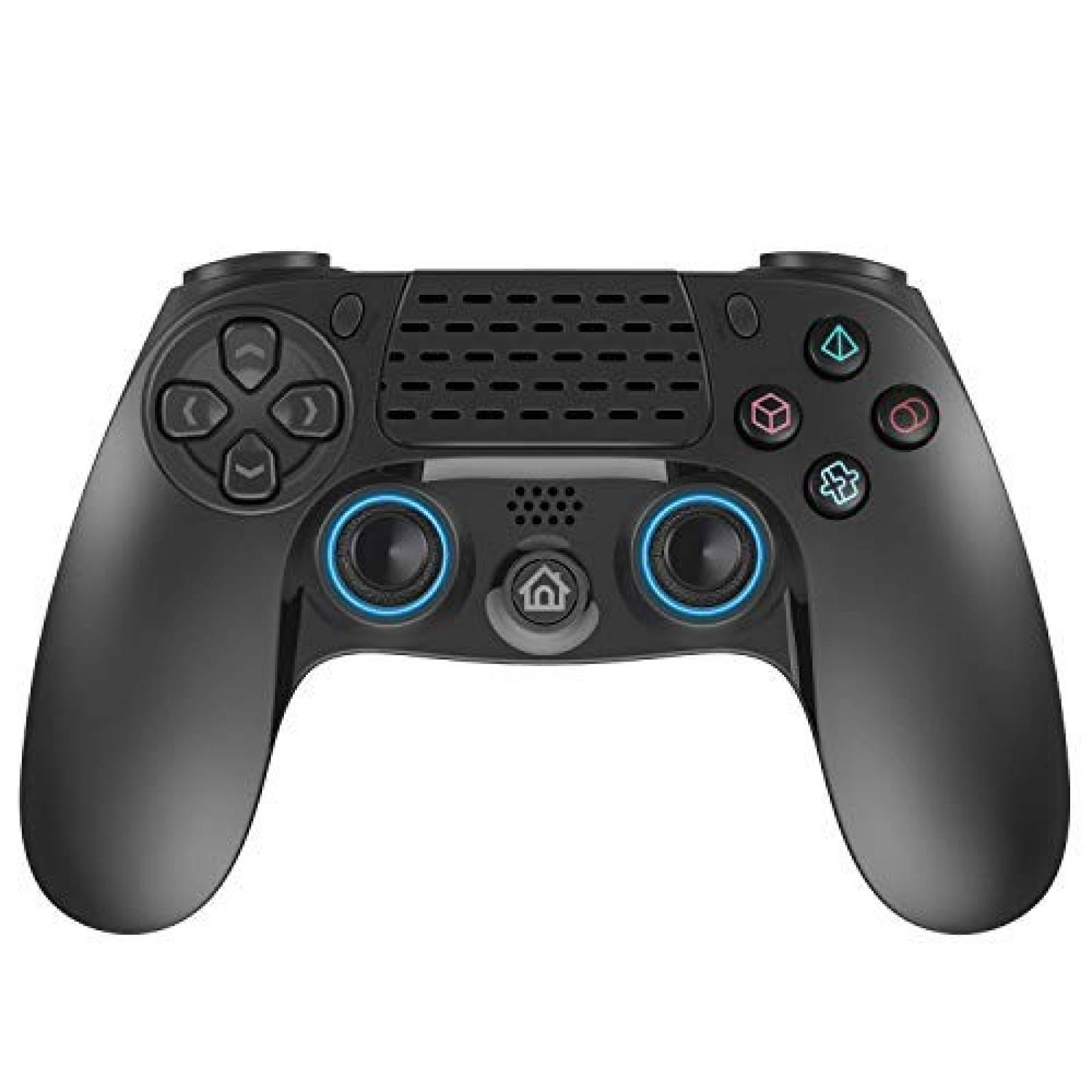 Control inalámbrico Mayfan para PS4 PS3 PC -Negro Azul
