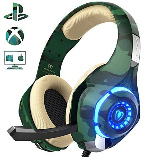 Auriculares Gamer Beexcellent Mic para PS4 Xbox One PC -Camo