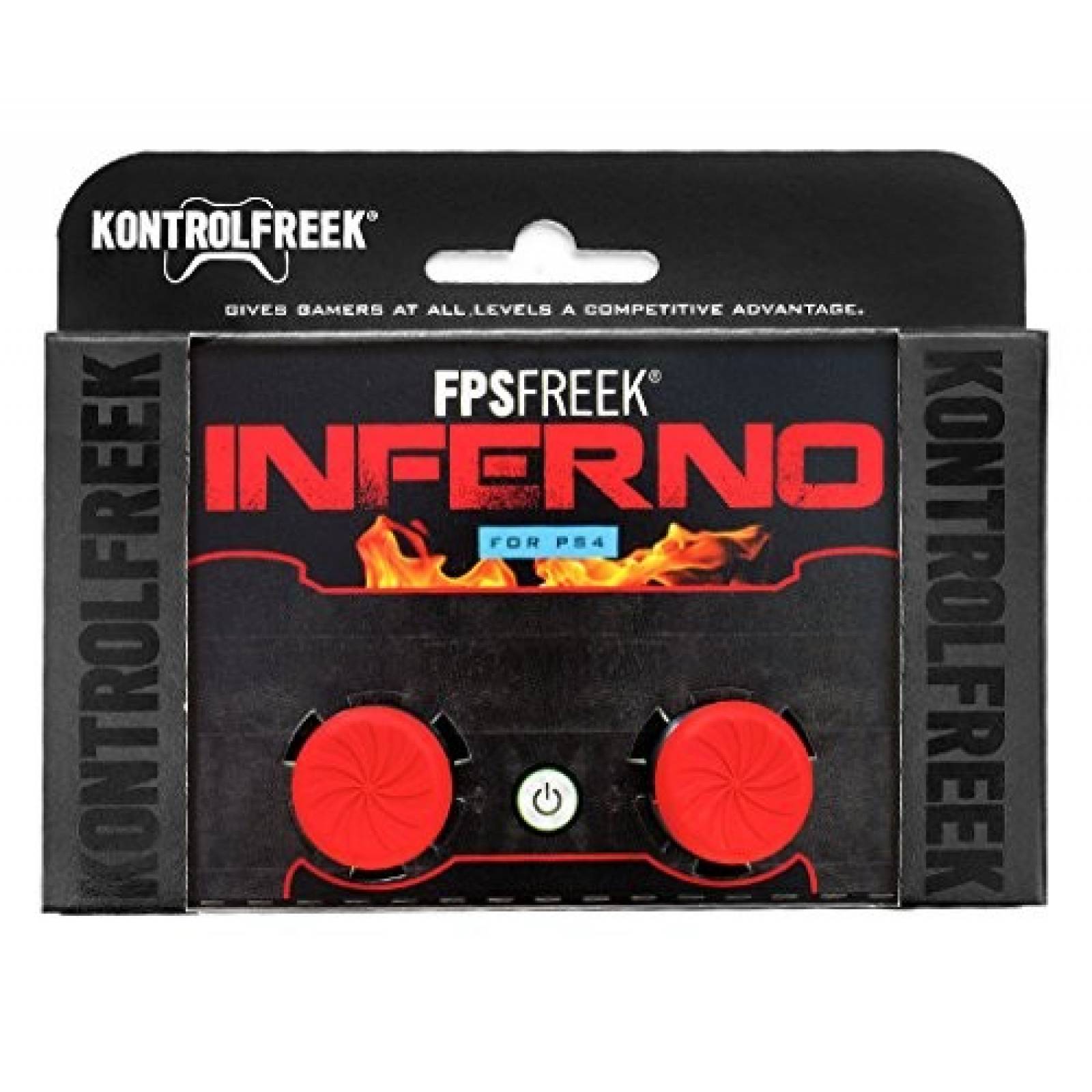 Cubierta Pulgar KontrolFreek FPS Freek Inferno PS4 -Rojo