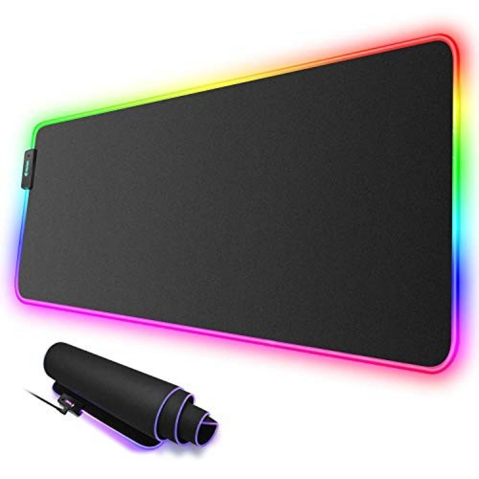 MousePad Gaming Hcman RGB 10 modos de luz 80×30×0.4cm -Negro