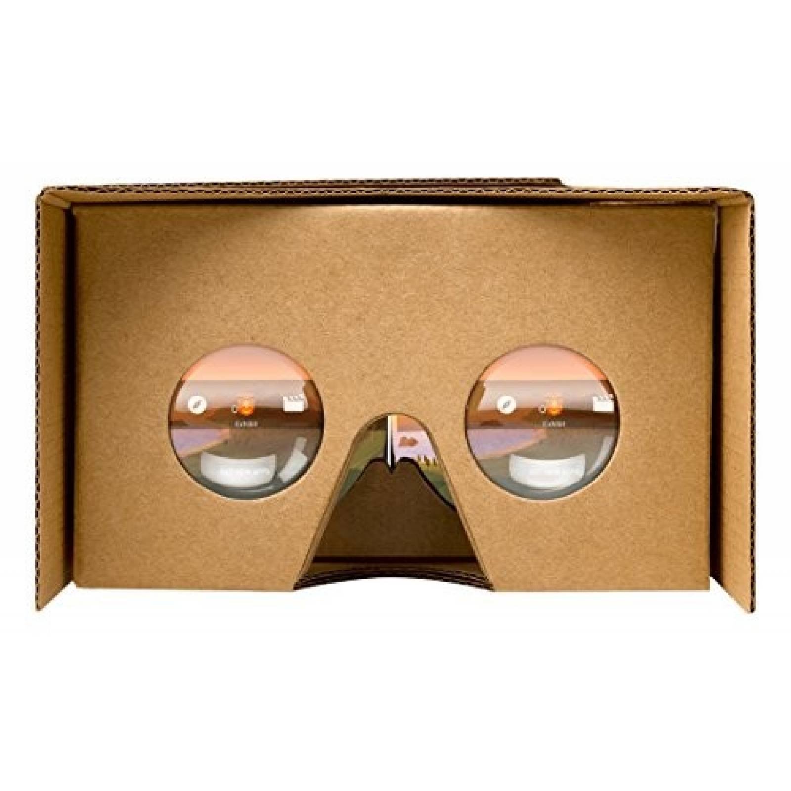 Kit 2 Gafas realidad virtual Google cardboard -Marrón