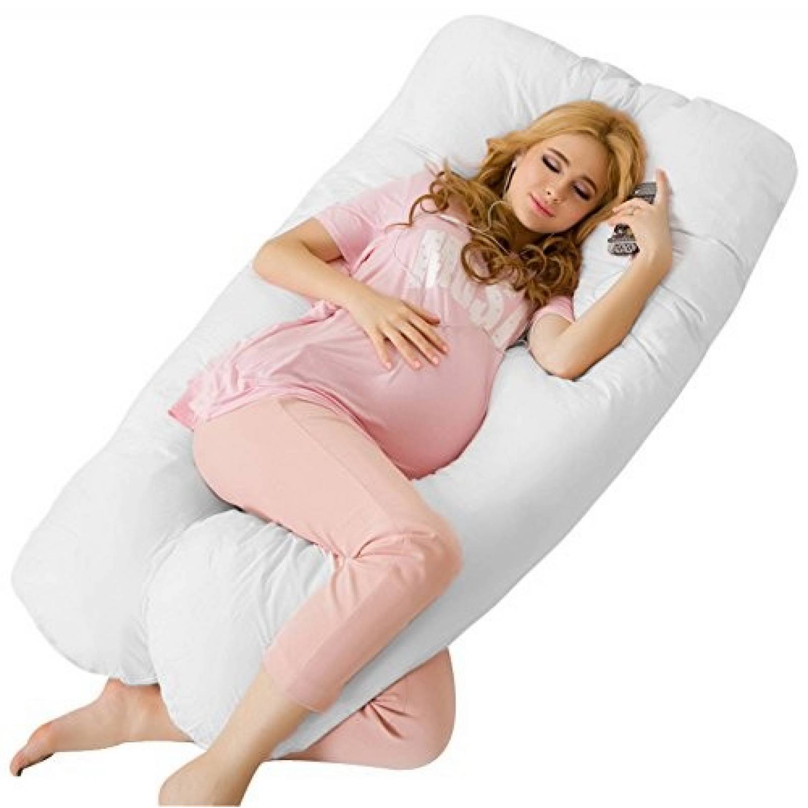 Almohada de maternidad Meiz cubierta 100% algodón -Blanco