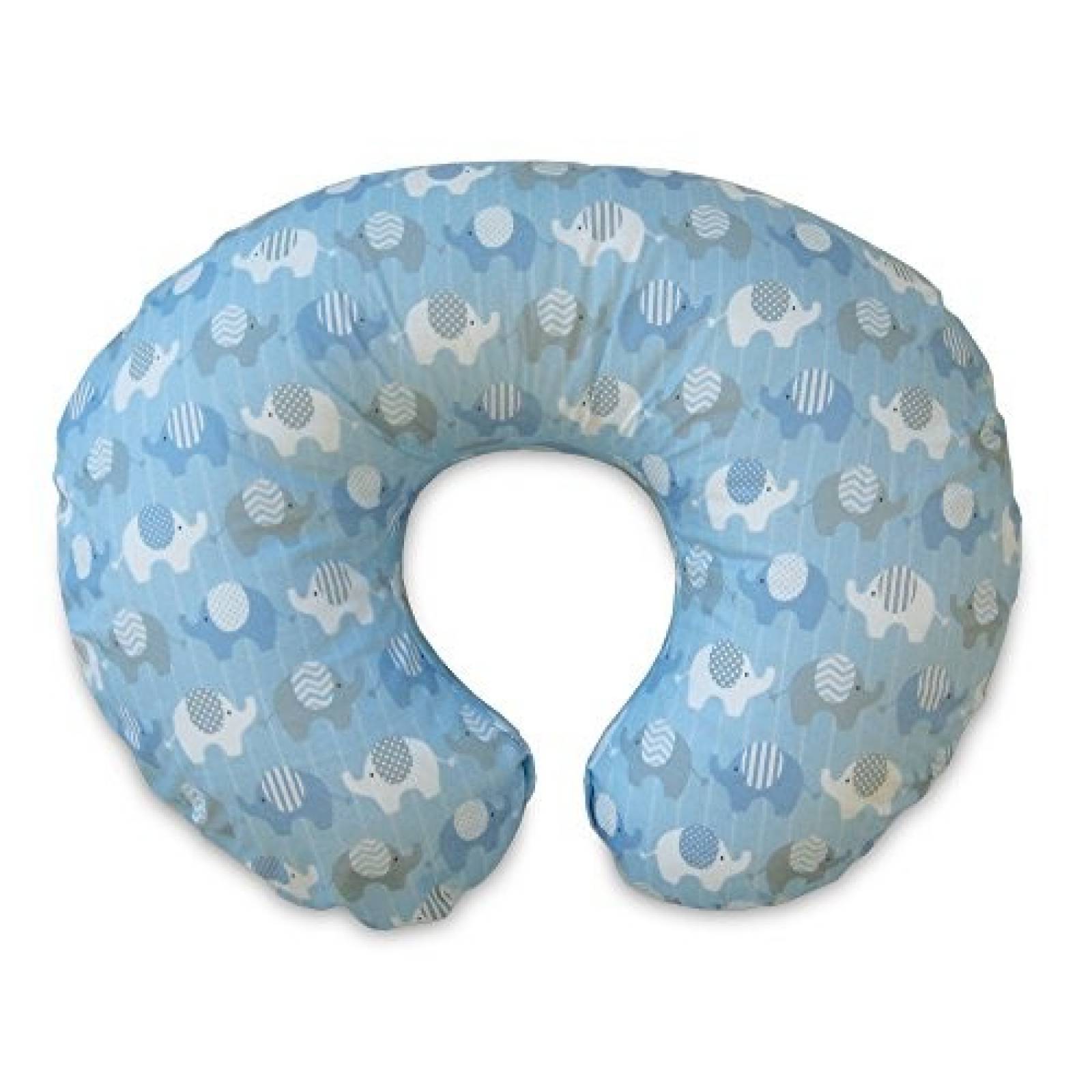 Funda de almohada Boppy lavable a máquina -Elefantes azules