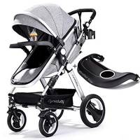 Carriola Belecoo Convertible Con Portavasos -Lino Gris