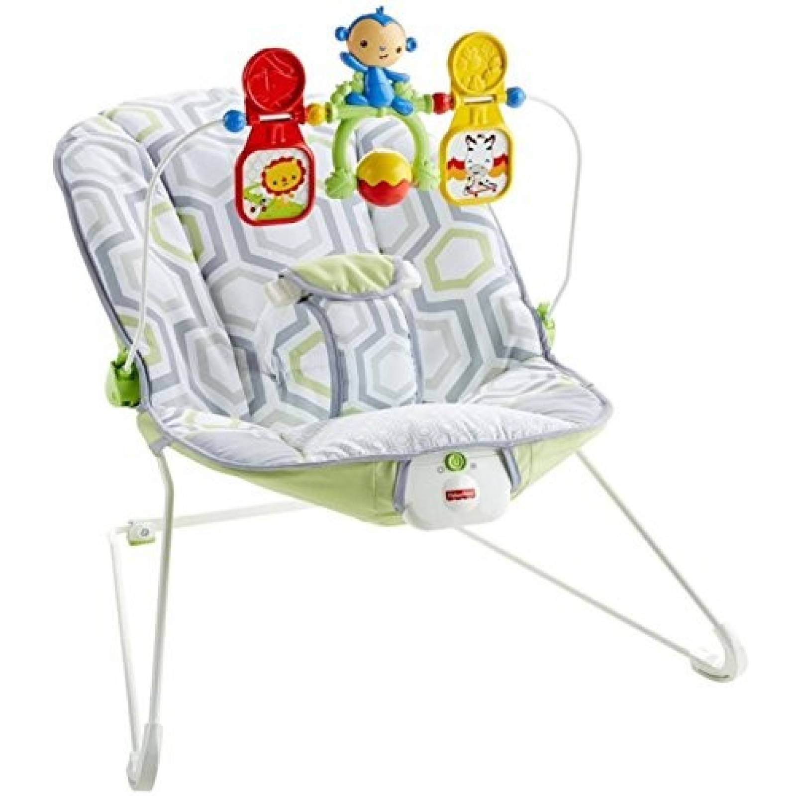 Silla Mecedora FisherPrice Geo Meadow con barra de juguetes