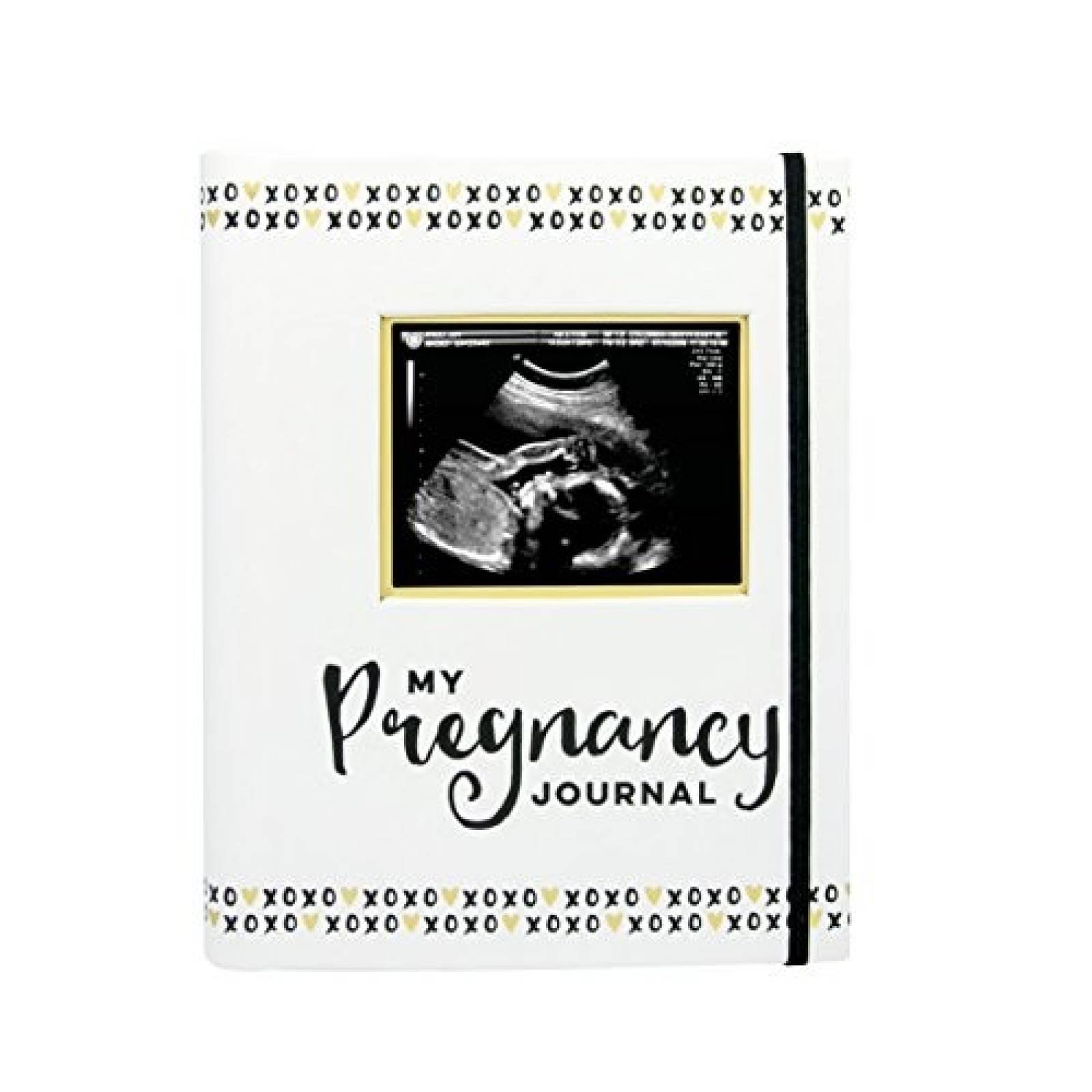 Libro de recuerdo de embarazo Pearhead 74 páginas -Blanco