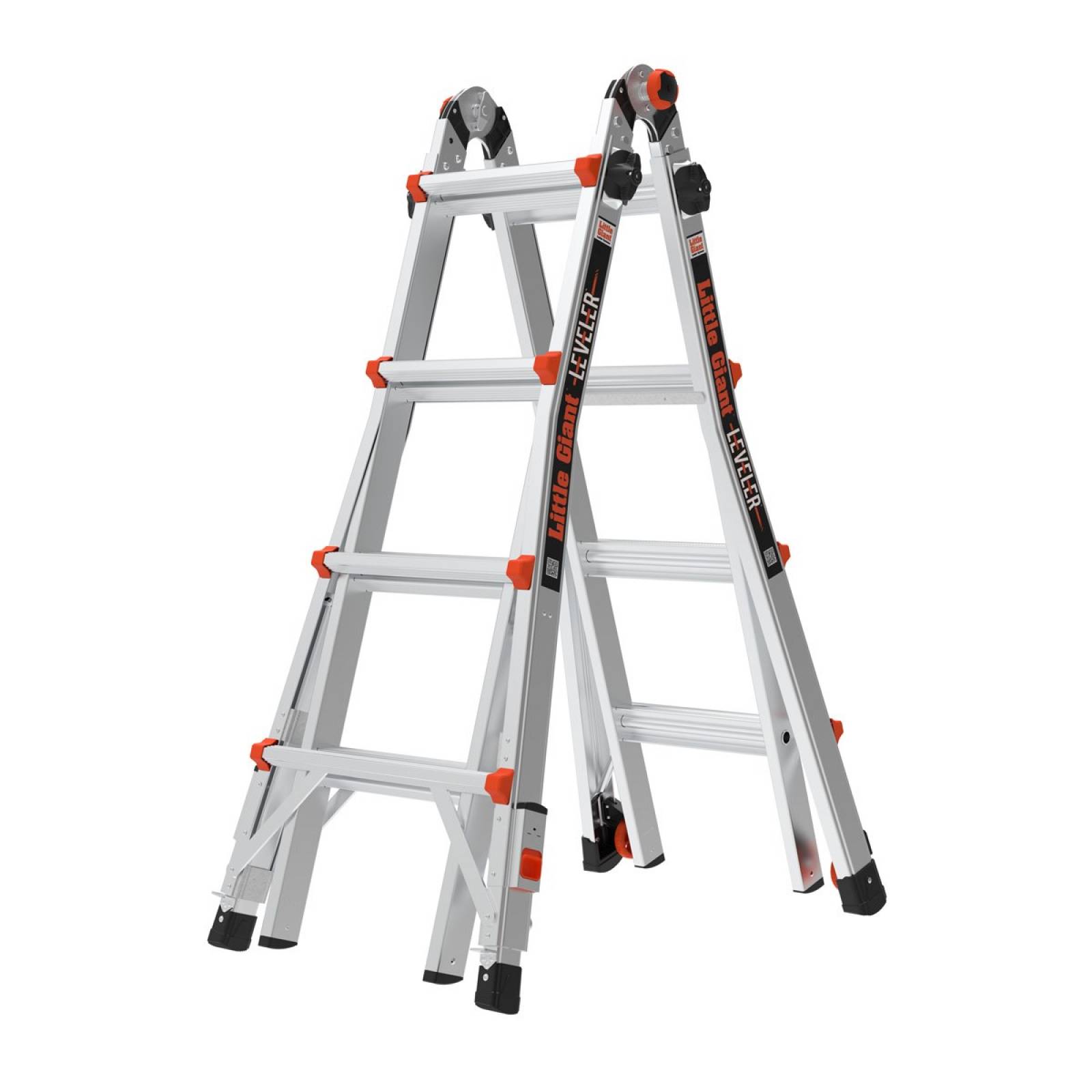 Escalera de Aluminio Multiposición 17' Tipo IA con Niveladores Leveler Little Giant 16517-803