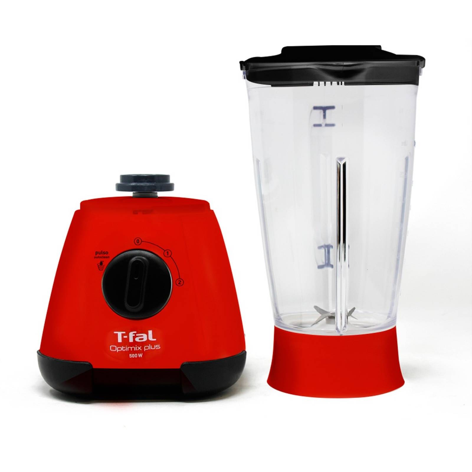 Licuadora Optimix Roja 2 Velocidades + Pulso T fal Bl2785mx 