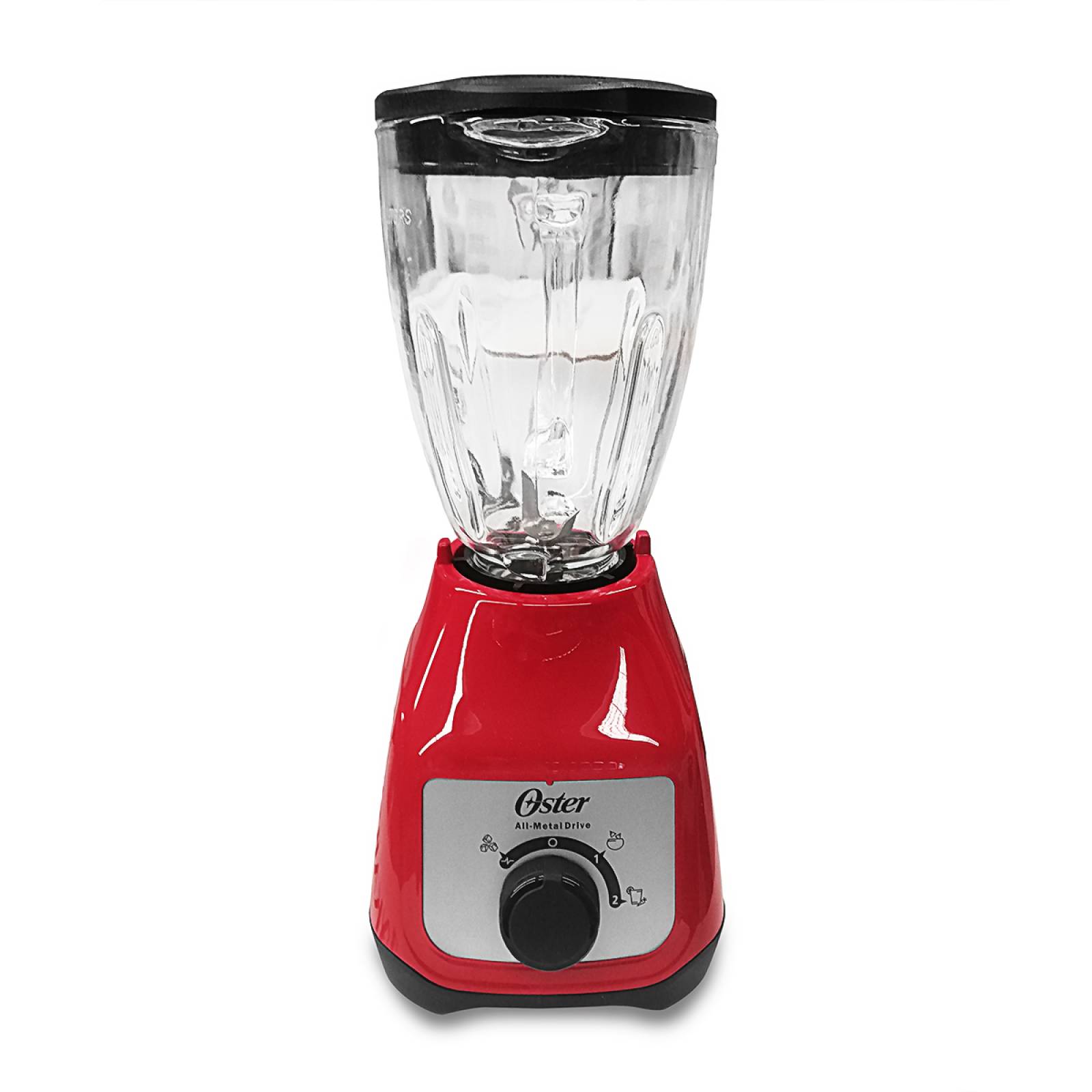 Licuadora 2 Velocidades + Pulso Vaso Vidro Oster Roja Blstkagrrd.