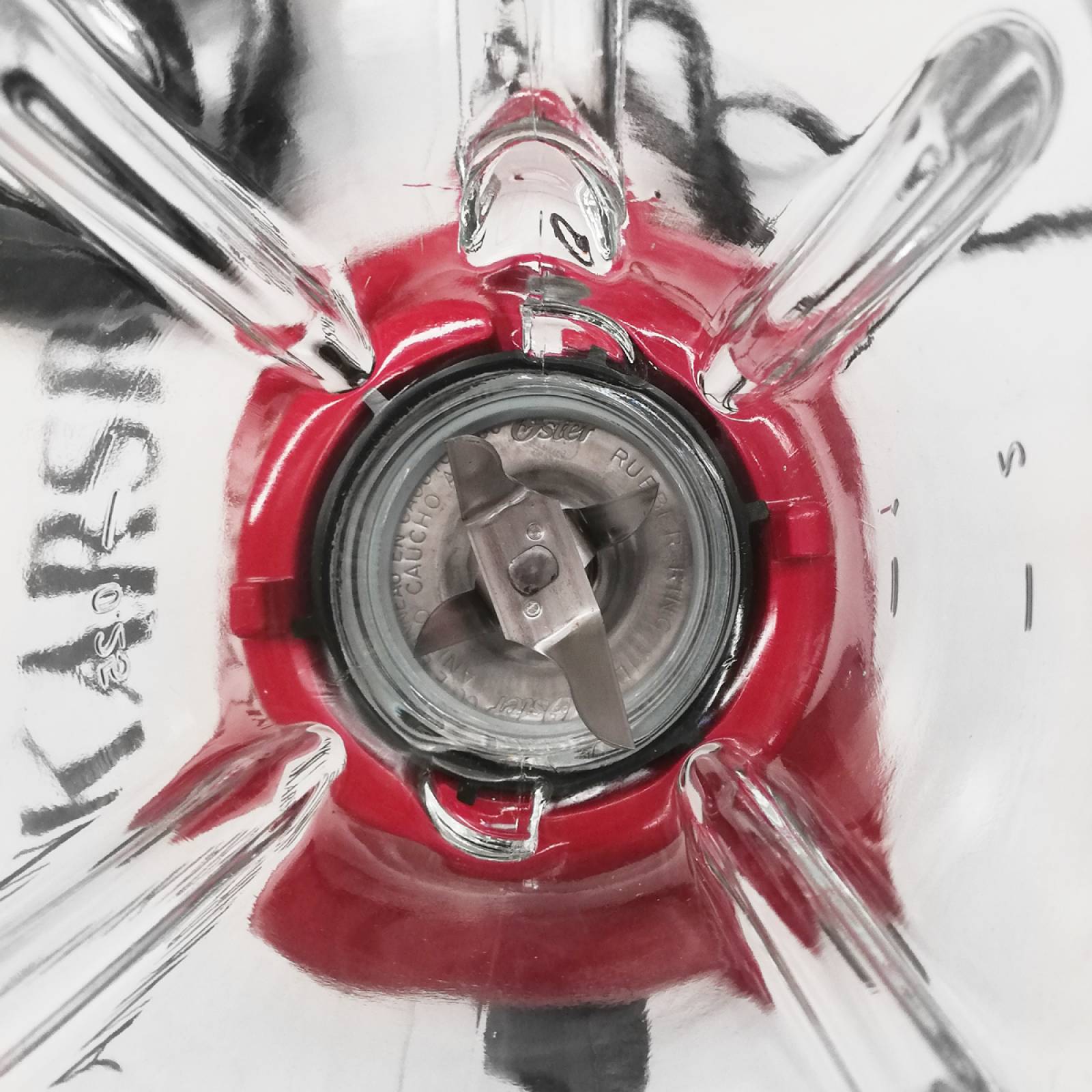 Licuadora 2 Velocidades + Pulso Vaso Vidro Oster Roja Blstkagrrd.