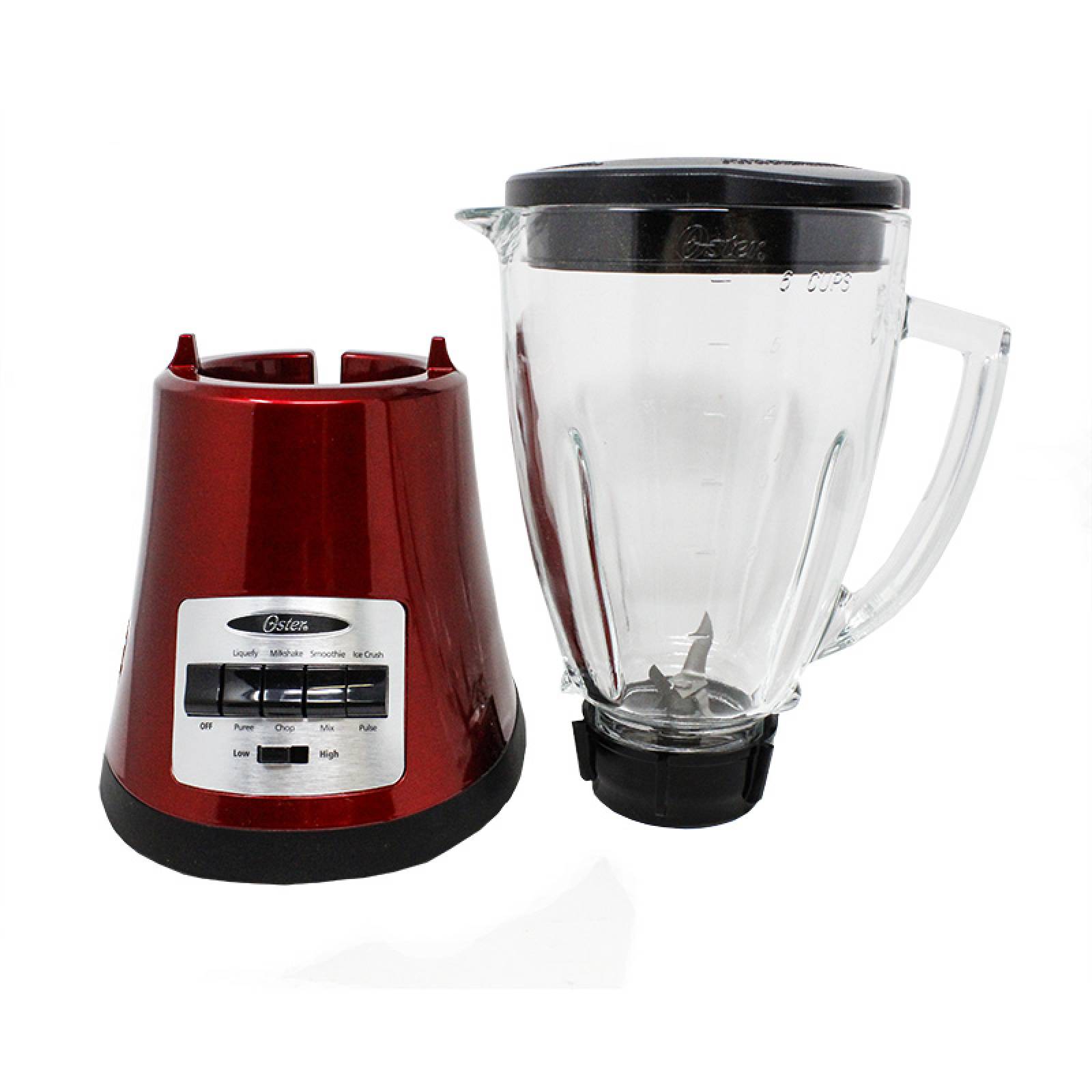 Licuadora Monterrey 8 Velocidades Vaso de Vidrio Roja Metálica Oster Blstmg mr