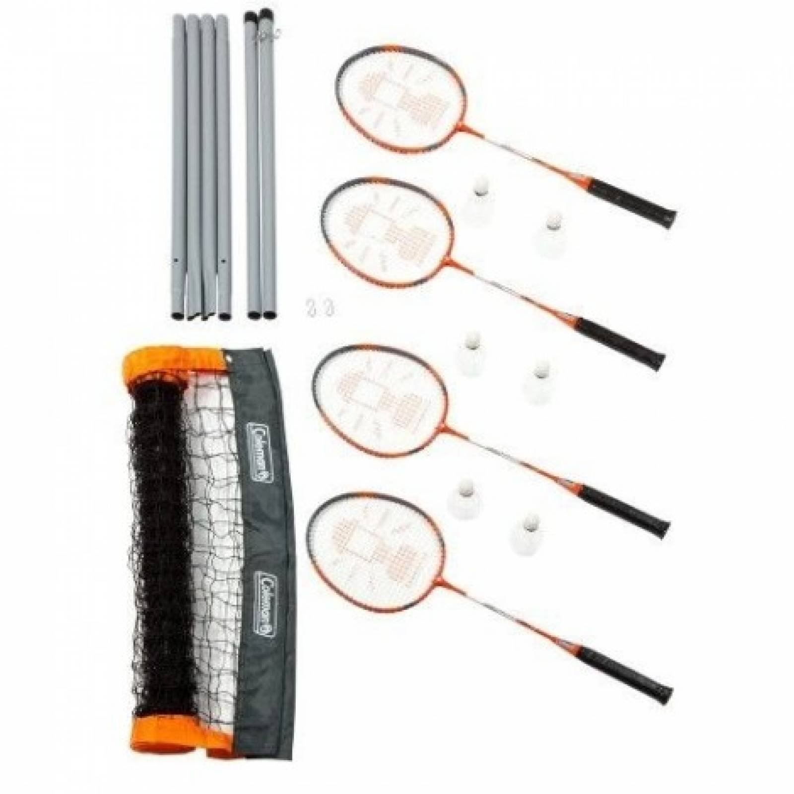 Juego de Badminton 4 Raquetas y Red Coleman 2000012475